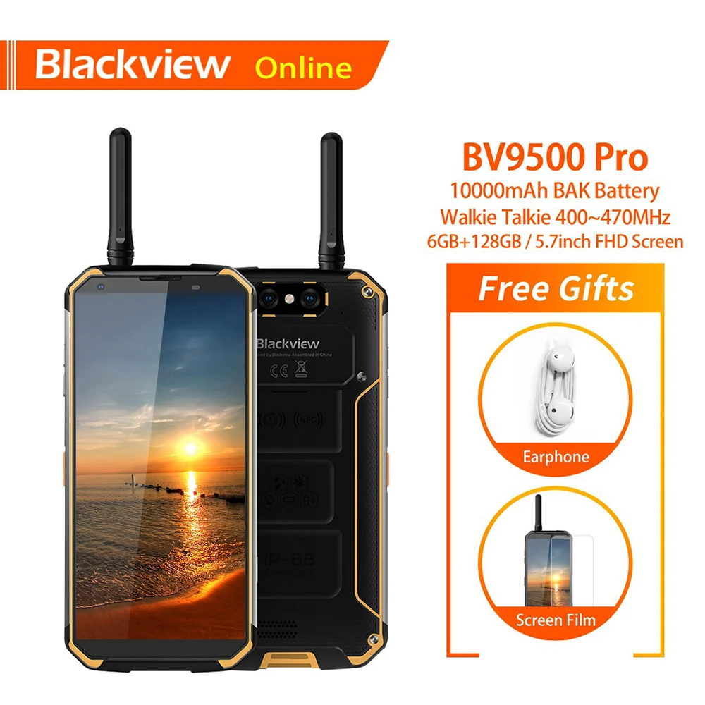 Смартфон Blackview BV9500 Pro прочный водонепроницаемый корпус степень защиты IP68 функция