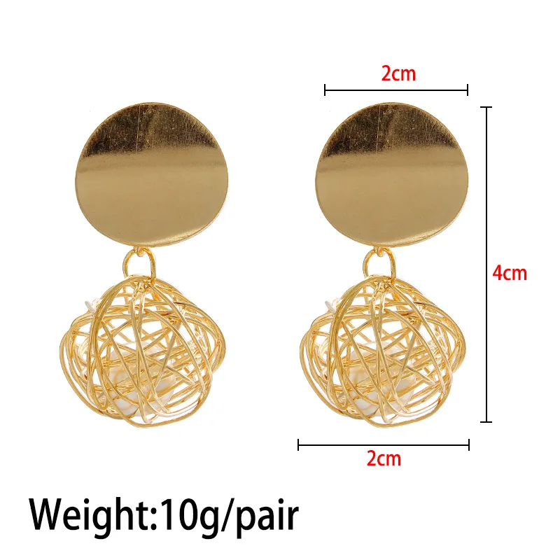 Новый горячий полый Имитация Жемчужный шар серьги гвоздики для женщин милый