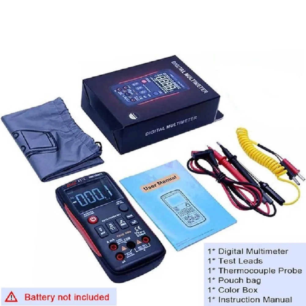 Цифровой мультиметр Φ 9999 отсчетов 3 линейный с тройным дисплеем тестер