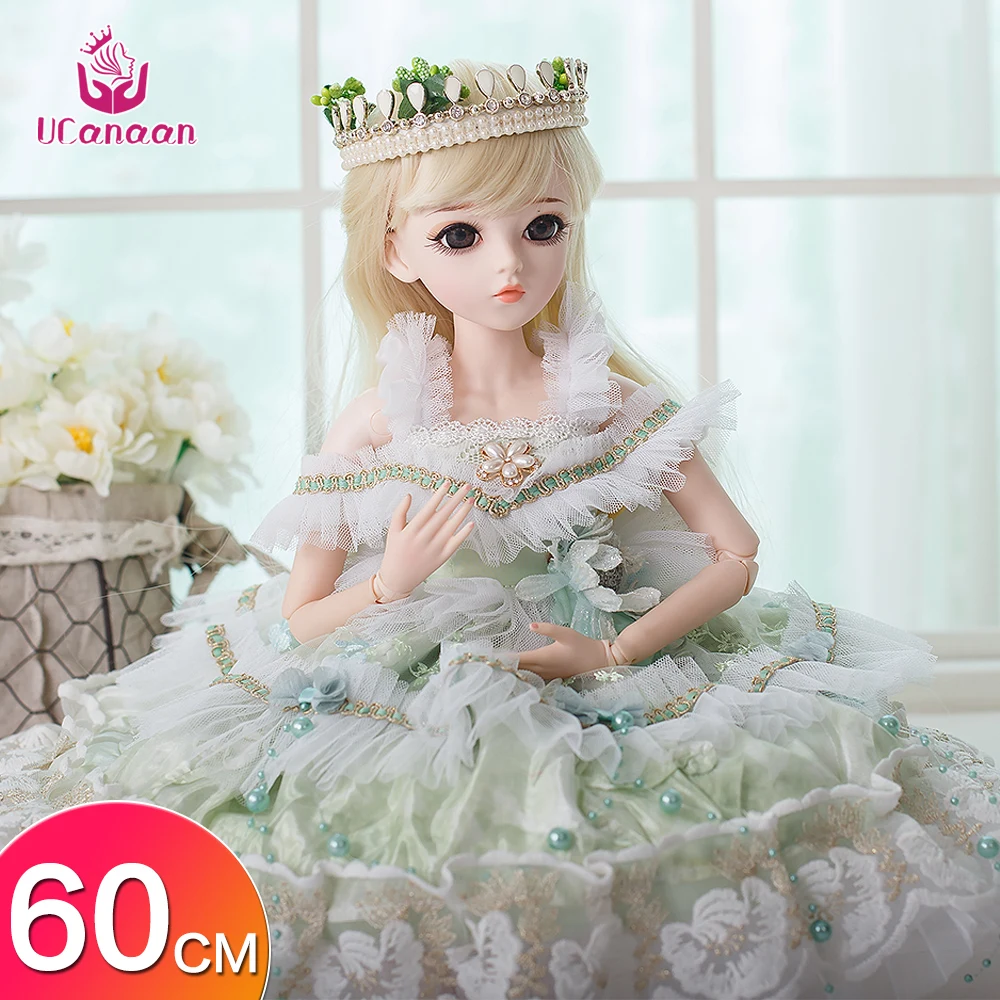 UCanaan 23 6 'ཎ шаровых суставов 1/3 BJD SD кукла с одеждой наряд обувь парик волосы