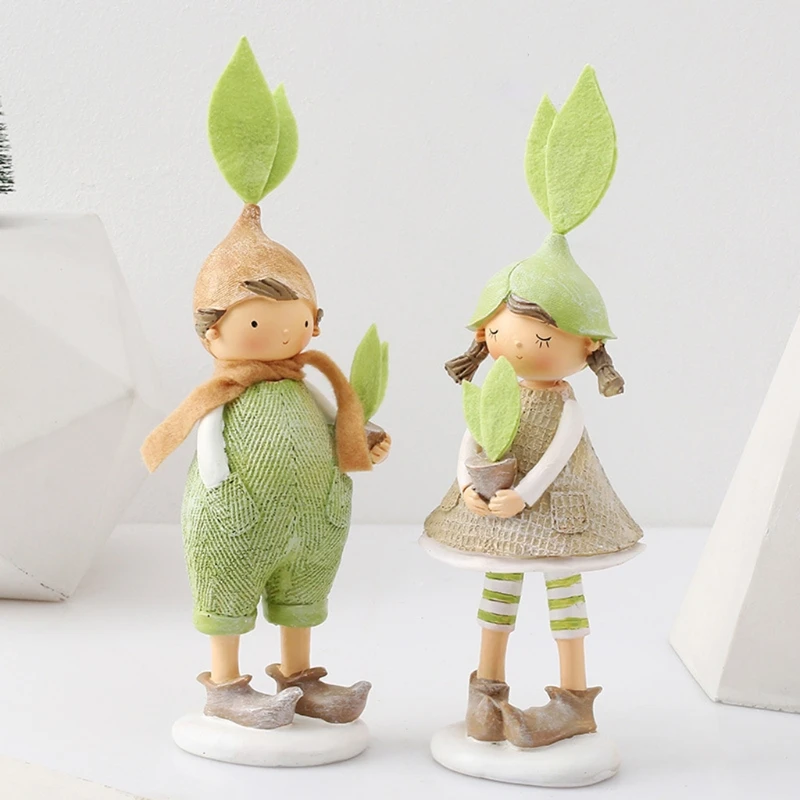 

Nordic Cartoon Statues Desktop Ornaments Resin Sculpture Art Crafts Figure Decor 4XFA