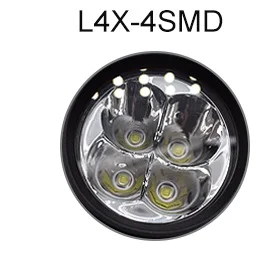 L4X 4LED EURS мотоциклетные фары высокой яркости наружный водонепроницаемый светодиодный фары 4 Светодиодный прожектор для вождения мотоцикла 6 светодиодный - Цвет: L4X 4LED