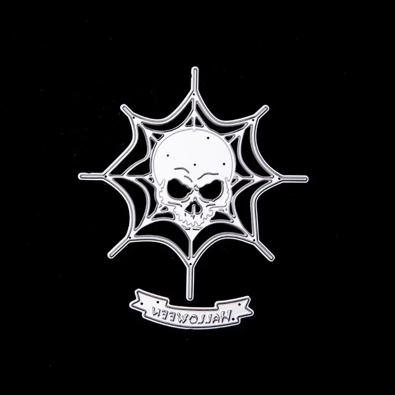 Металлические Вырубные штампы в виде черепа на Хэллоуин фотообои карточки