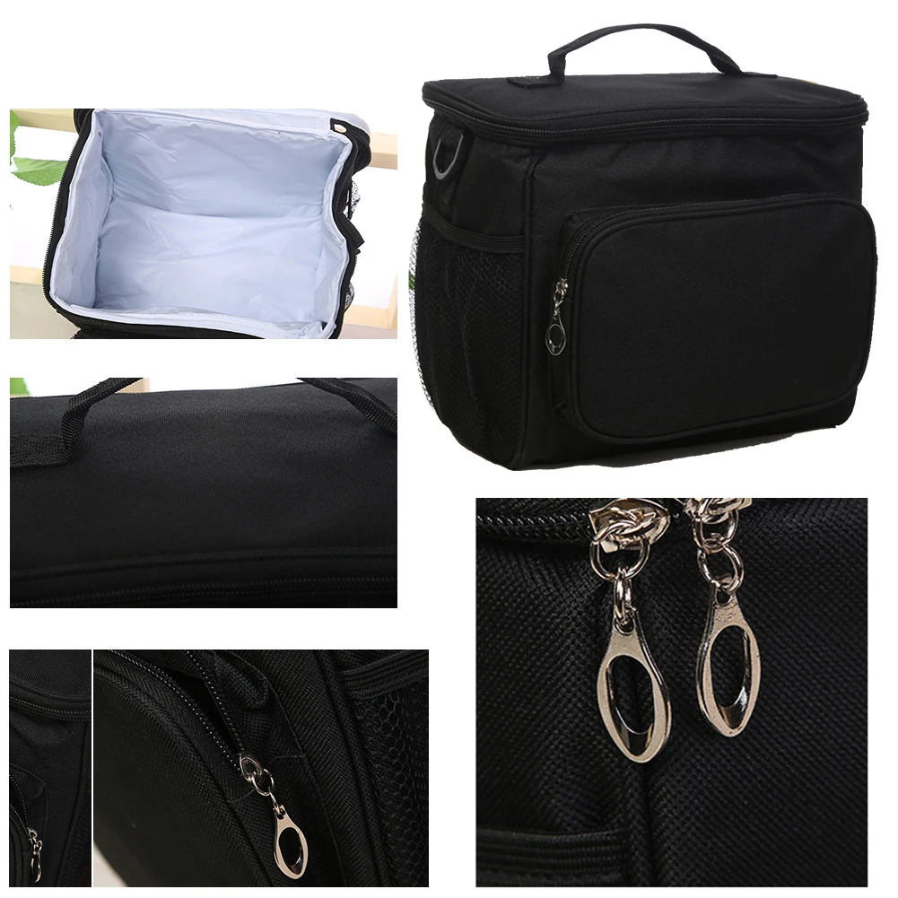 Одно плечо для пикника кемпинга хранения еды активного отдыха рыбалки черный