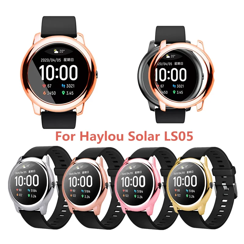 Чехол для часов Xiaomi Haylou Solar LS05 PC жесткий материал чехлы протектор бампер Смарт