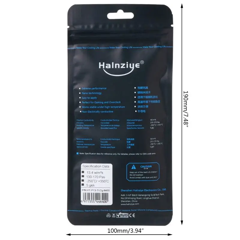 Кулер для охлаждения процессора графического 13 4 Вт/м k HY-P13 Экстремальная