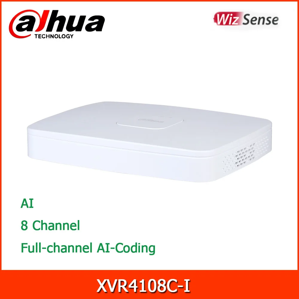 

Сетевой видеорегистратор Dahua xvr XVR4108C-I 8-канальный сетевой видеорегистратор пятиядерный ГП брод 1080N/720p Smart 1U 1HDD WizSense цифрового видео Регистрат...