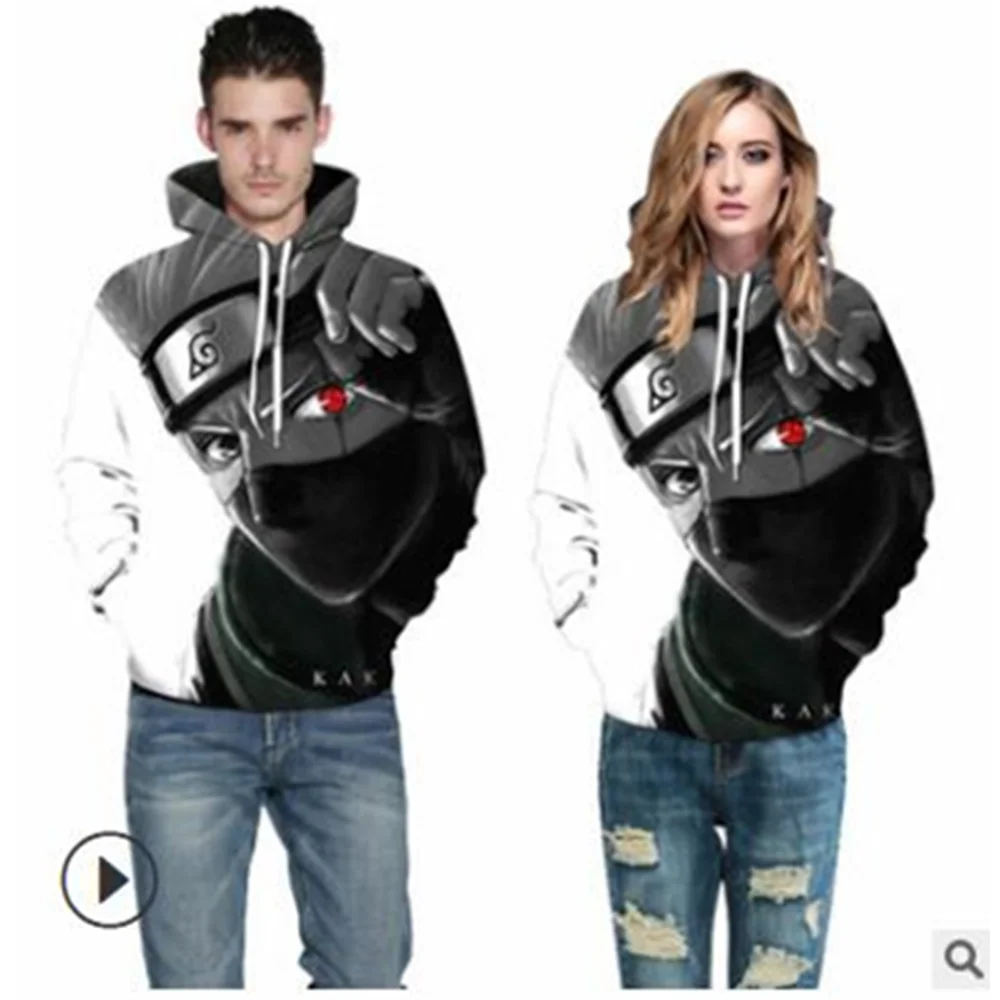 Толстовки для мужчин и женщин с принтом Kakash толстовки капюшоном зима 2019 японский