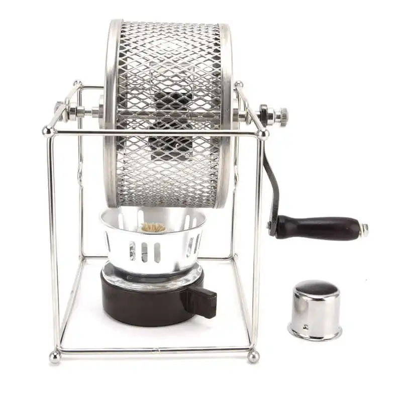 

Hand‑Cranked Coffee Roaster Manual Stainless Steel Household Coffee Roaster Desktop Small for Coffee Bean for Roasting