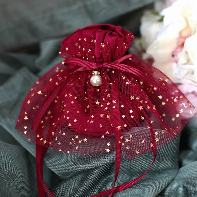 Бархатный Подарочный пакет для сахара 25 шт. креативная Свадебная коробка конфет