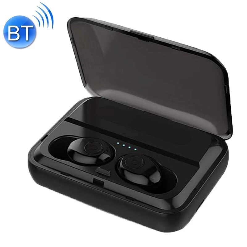 

F9 TWS V5.0 Wireless Stereo Bluetooth Headset with Charging Case for iPhone, Galaxy, Huawei, Xiaomi, HTC and Other Smartphones