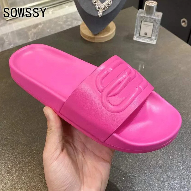 

2021 Summer New High Quality Women's Slippers Sheepskin Design Concise Style Comfortable Sandals Fashion Beach Unisex Slippers