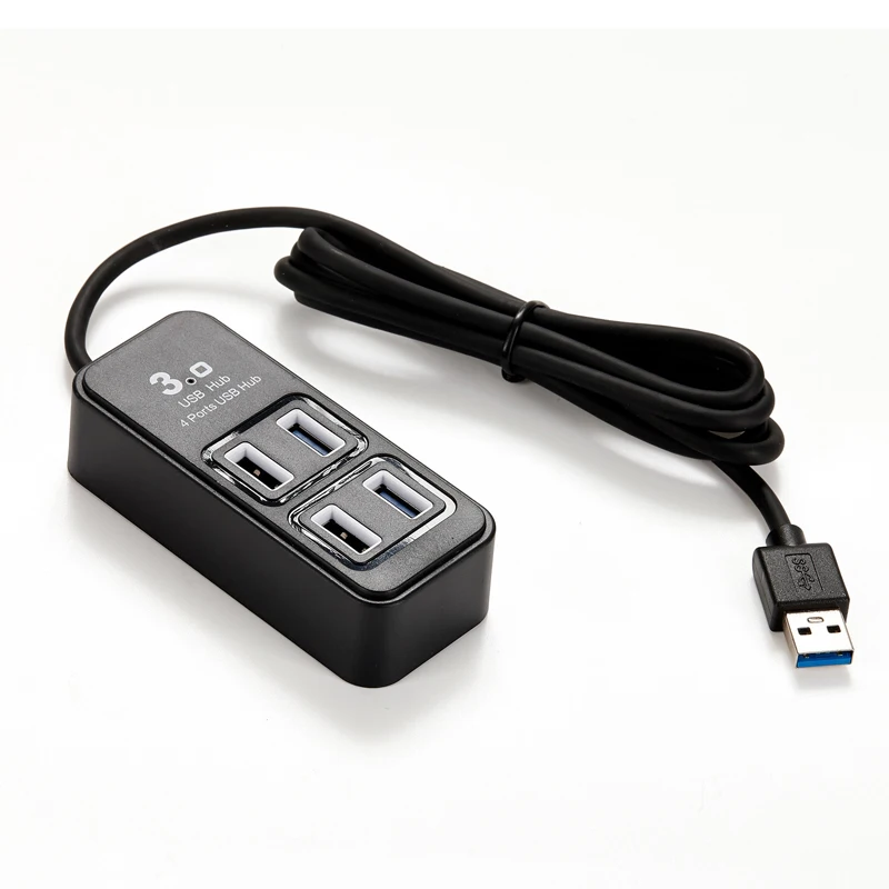 USB Hub3.0 4 Порты и разъёмы USB 3,0 концентратор разветвитель Мульти USB hab высокое Скорость 5 Гбит/с USB хаб для Macbook ноутбука ПК планшетный компьютер аксессуары