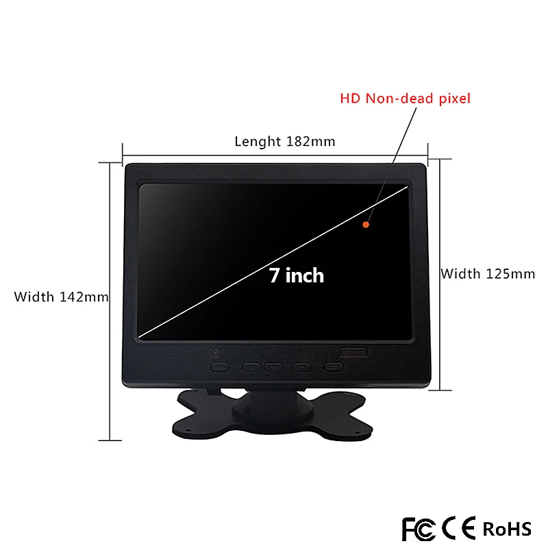 Мини " монитор VGA HDMI lcd сенсорный экран интерфейс дисплей емкостный модуль для CCTV автомобиля PC Raspberry Pi