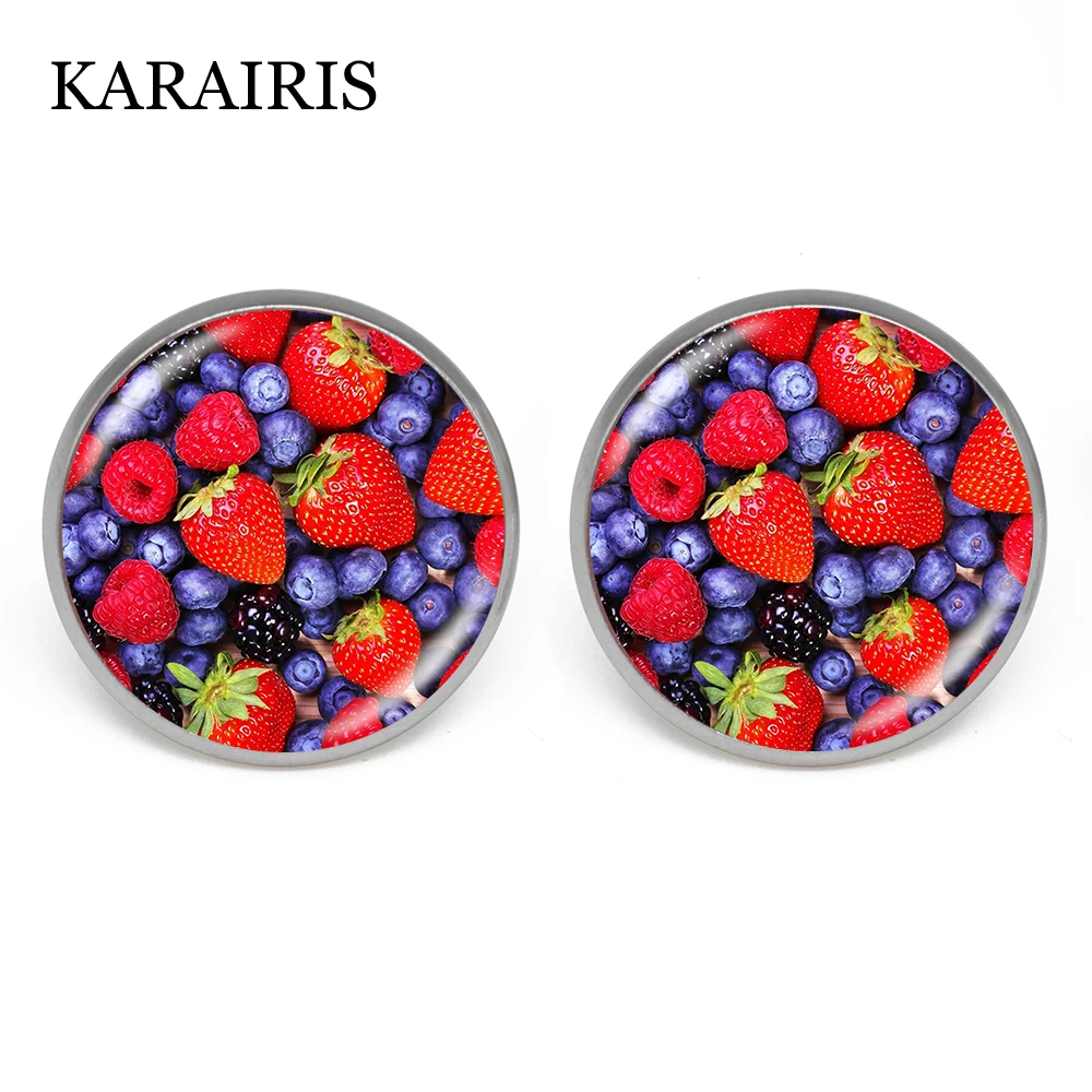 KARAIRIS милые серьги в виде фруктов Искусственные гвоздики кусочка киви ювелирные