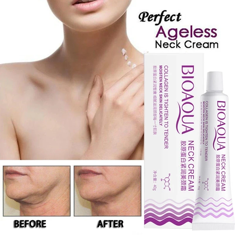 Коллагеновый крем для лица и шеи 40 г удаление морщин разглаживание линии против