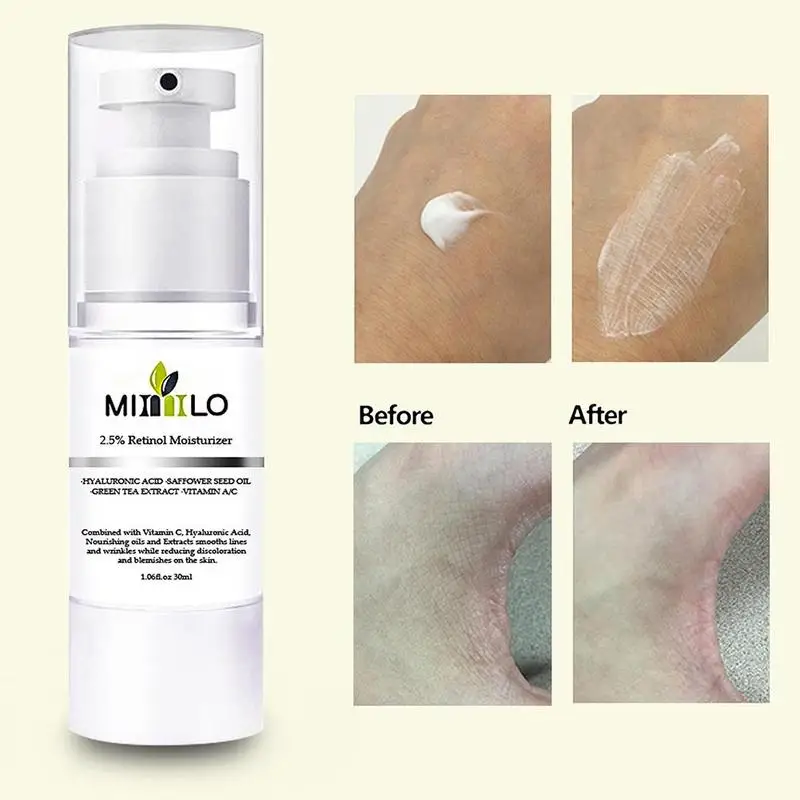 2.5% ретинол увлажнитель для лица крем витамин а с Гиалуроновая кислота зеленый