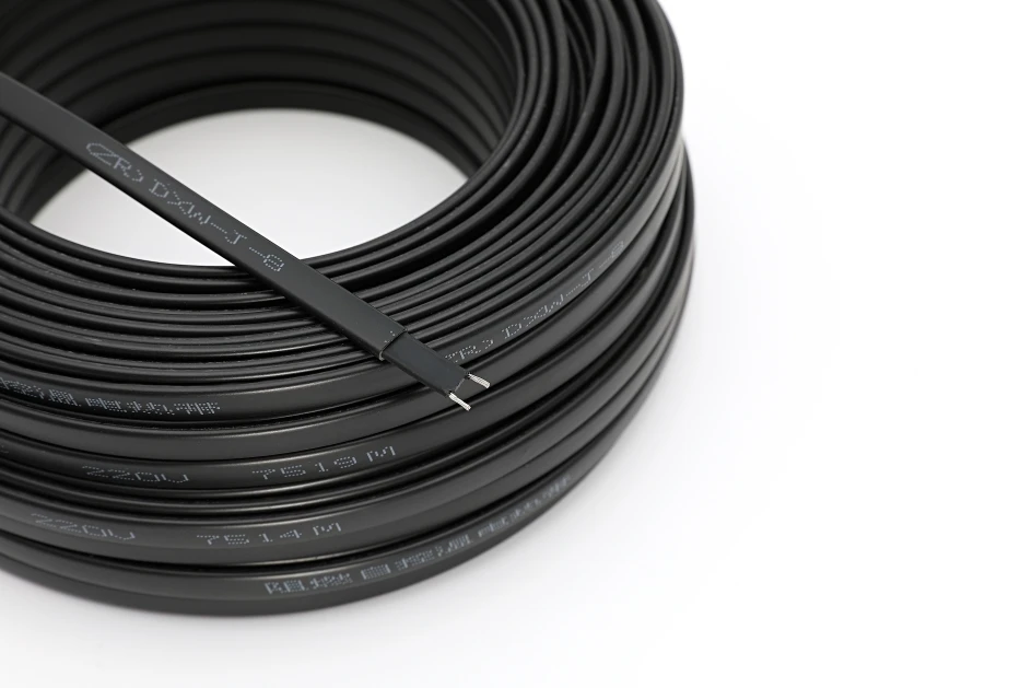 

High Quality Self Regulating Heating Cable 8mm Drain Water Pipe Freeze Protection 20W/m Defrost Snow Melting Wires