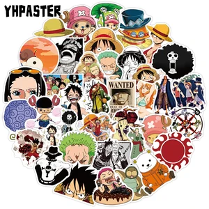 103050pcspack one piece luffy stickers anime sticker notebook motorcycle skateboard computer mobile phone cartoon toy trunk free global shipping