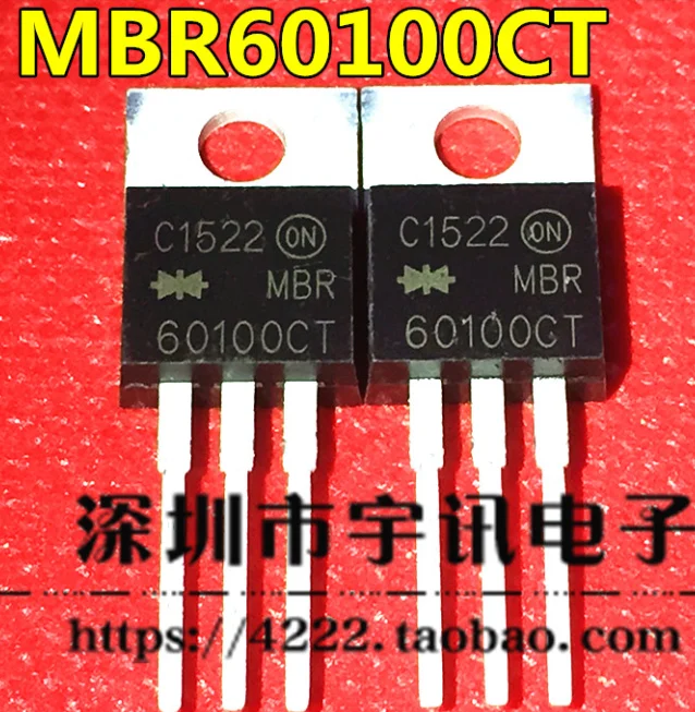 Mxy 5 шт./лот MBR60100CT TO220 MBR60100TO-220 60100CT диод Шоттки 60A 100V Оригинал | Электронные
