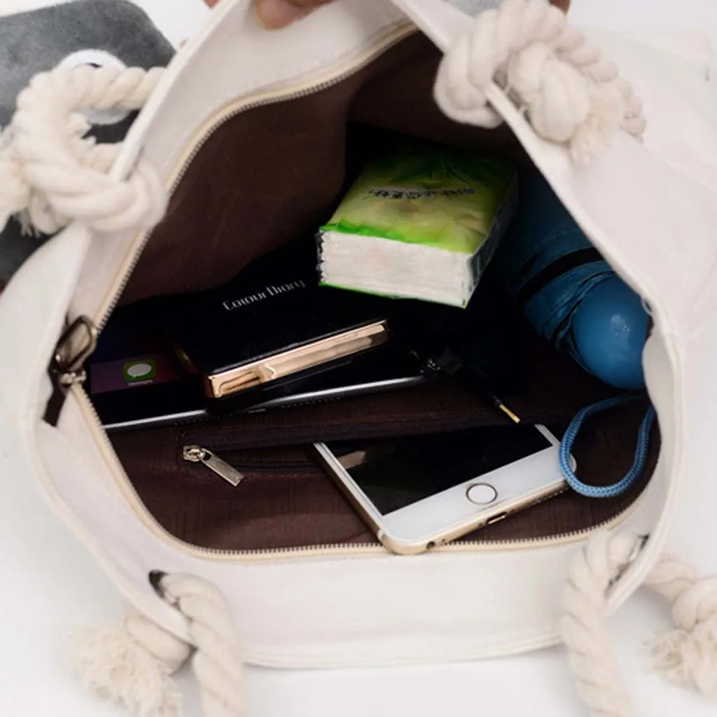 

Women Bag Women 2019 Cute Doll Canvas Bag Girl Handbag Fashion Shoulder Bag Shopping Bag Ladies Hand Bags Bolsa Feminina #NP