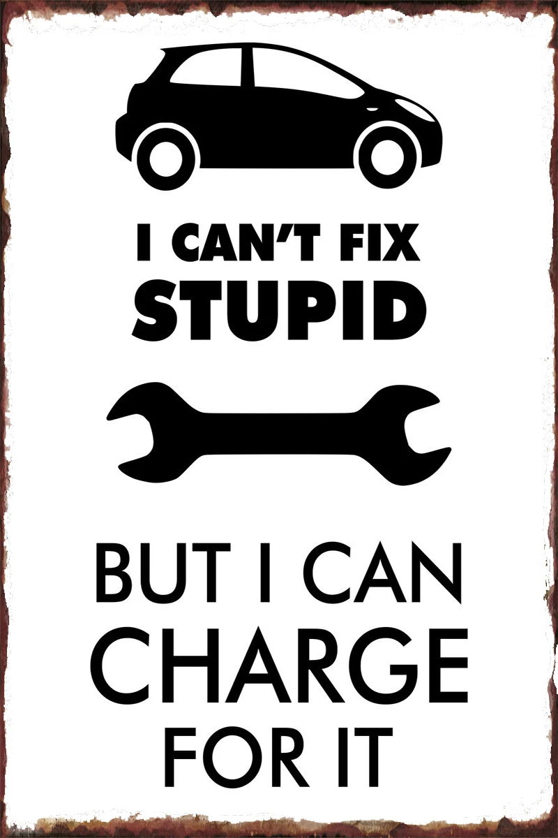 

Жестяной винтажный металлический знак в стиле ретро «Я не могу», украшение для гаража, жестяные тарелки, Настенный декор для мужчин, пещера, ...