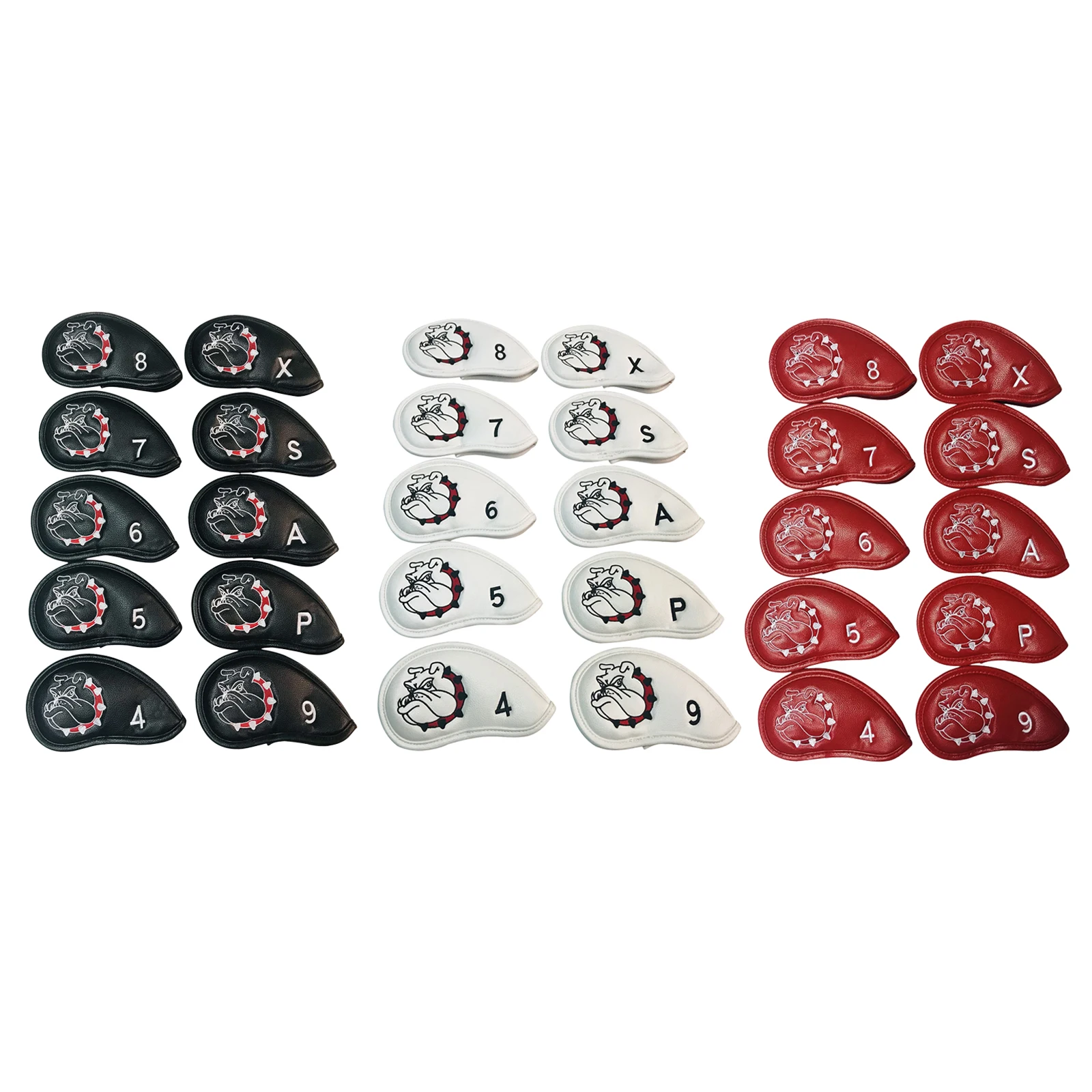 

10 Pcs Golf Club Iron Cover Protective Headcover for