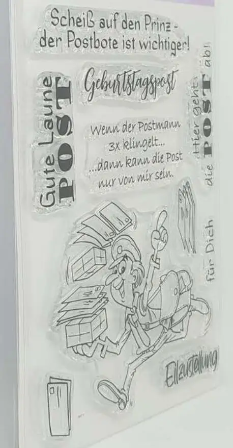 

Немецкий прозрачный штамп или штамп для самостоятельного скрапбукинга/изготовления карт/украшения для детей A235