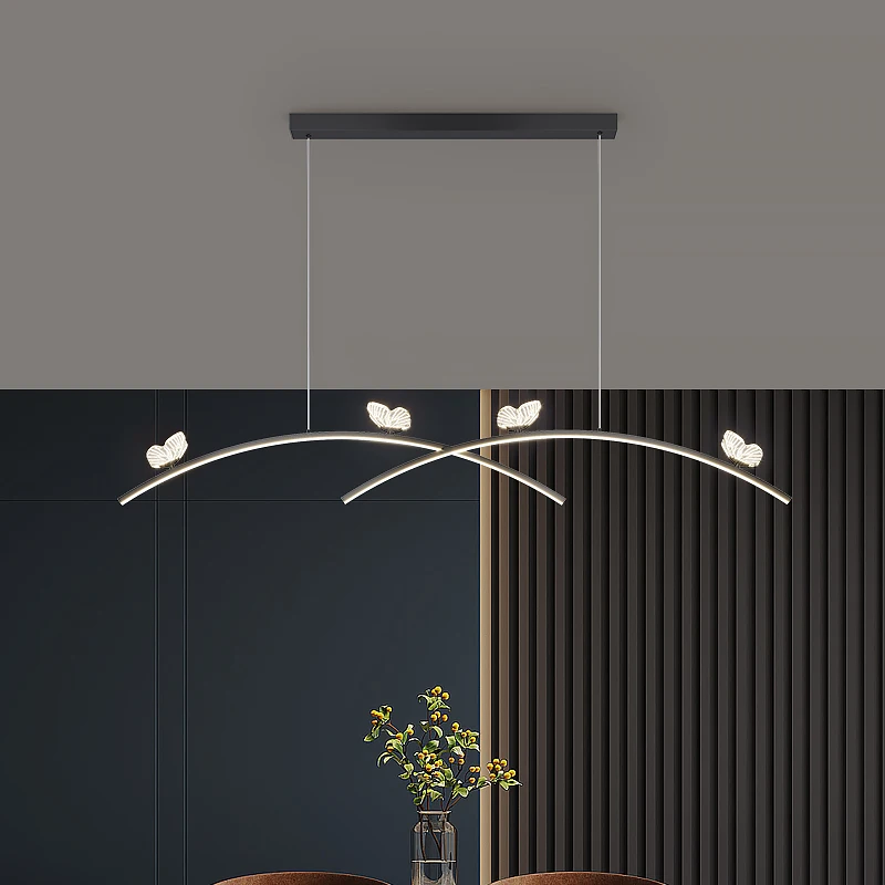 

Black&Gold Led Pendant Light Modern Home Chandelier Pendant Lamp for Dining room Kitchen Living room Hanging Lamp Art Luminaire