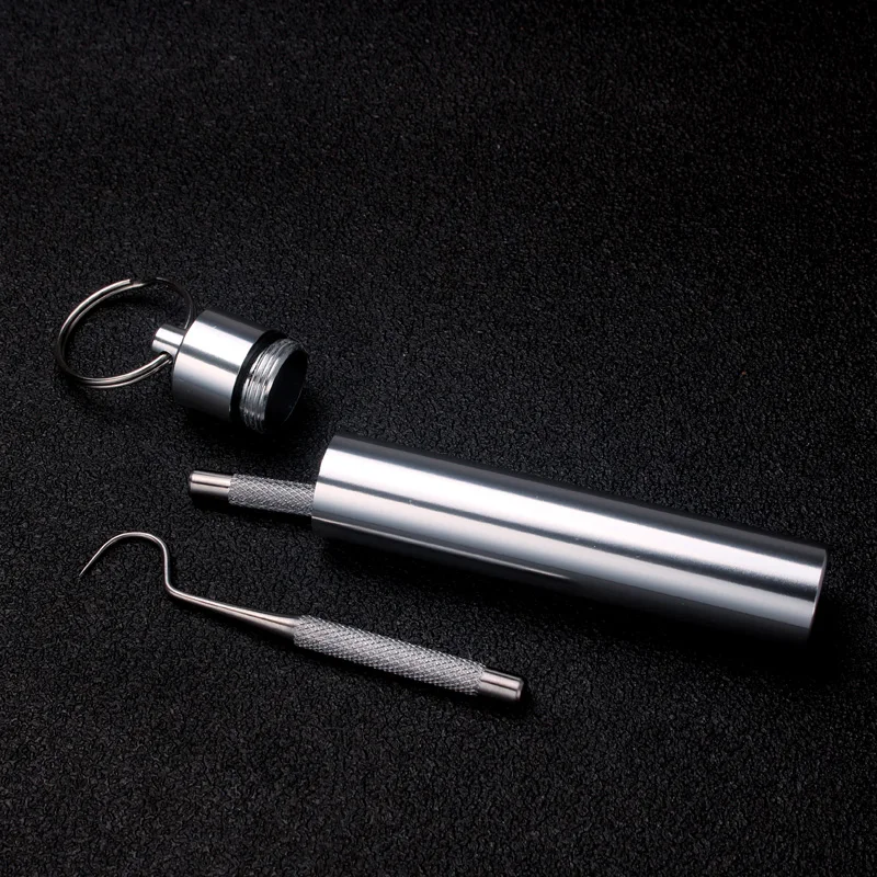 Портативная зубочистка из нержавеющей стали бытовая вилка для фруктов