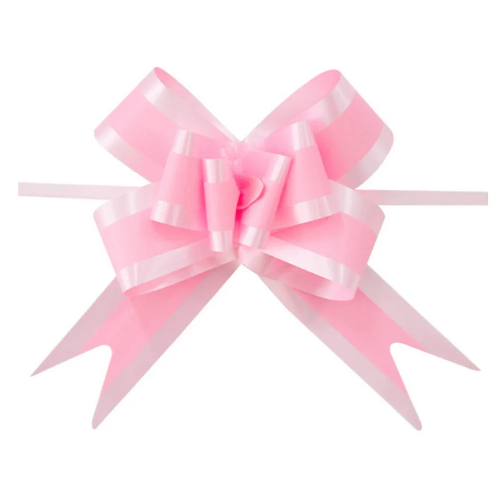 

NEW 10pcs Packaging Gift Packing Wrap Love Heart Print Pull Bows Ribbon Party Wedding Decoration Wholesale