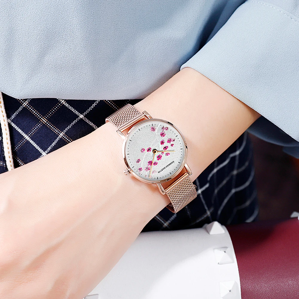 

Luxury Rose Gold Watch Women Bracelet Watches Top Brand Ladies Casual Quartz Watch Steel Women's Wristwatch Fashion Sport