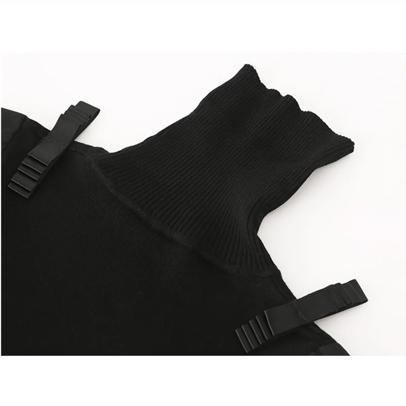 

Slim Black Women Turtleneck Pullover Sweater Beading Sequin Wool Blends Sweaters Knit Jumper Womens Knitwear Pull Over Top