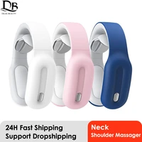 electric pulse neck massager rechargeable usb cervical traction therapy massage stimulator pain relief heating function