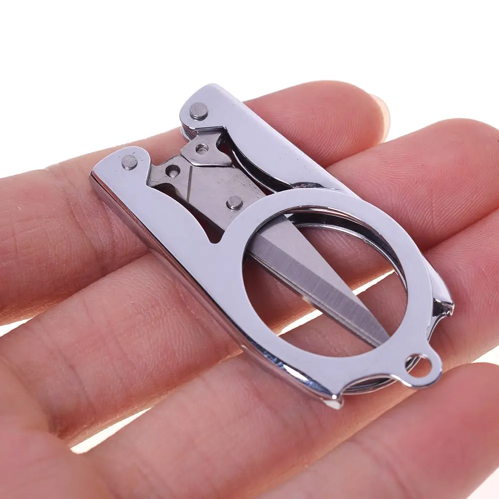 

Cutting Styling Tool Hair Scissors Stainless Steel Salon Hairdressing Folding Scissors Pocket Travel Small Cutter Crafts