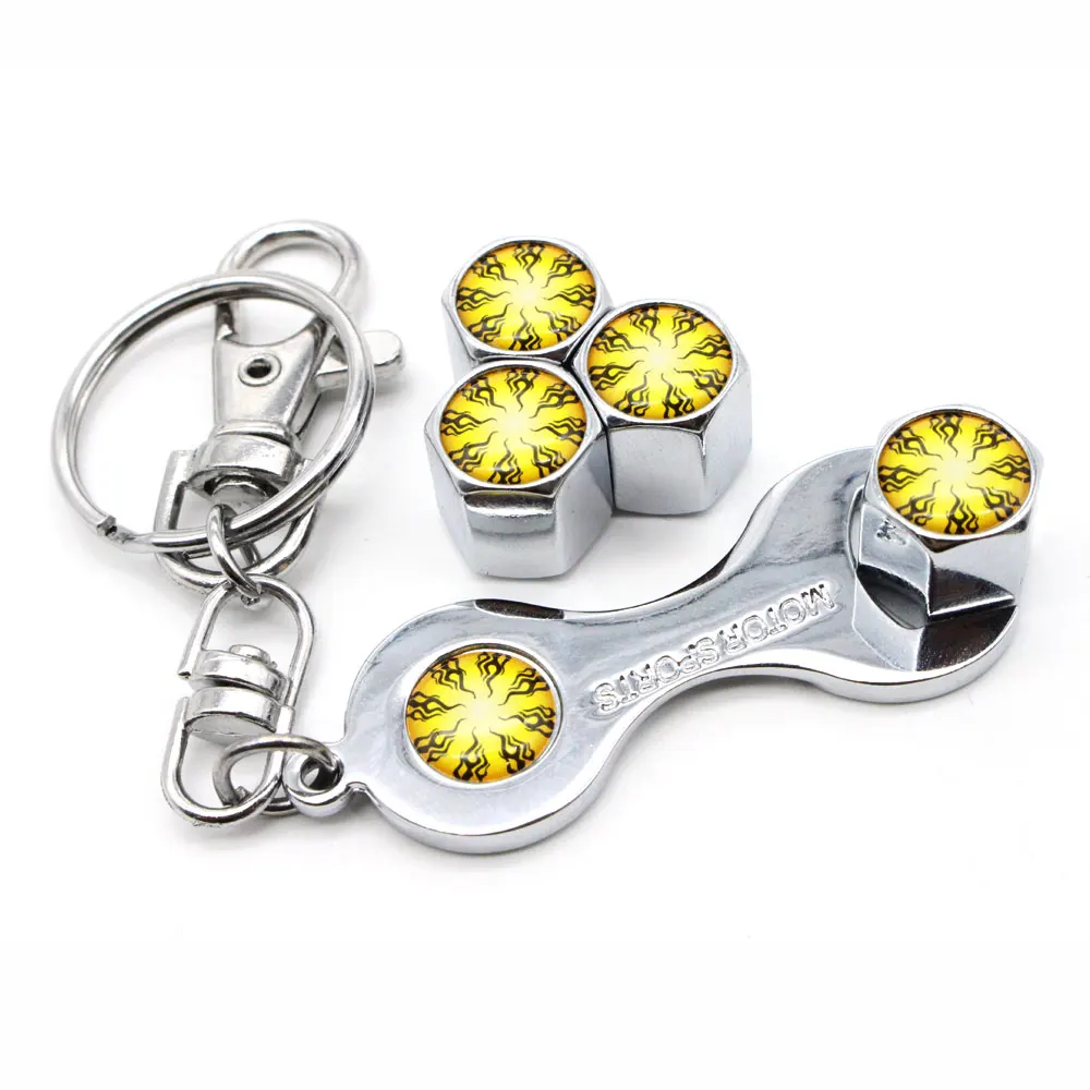 5 шт./компл. Противоугонная эмблема в стиле пламени Авто колеса шины воздушный