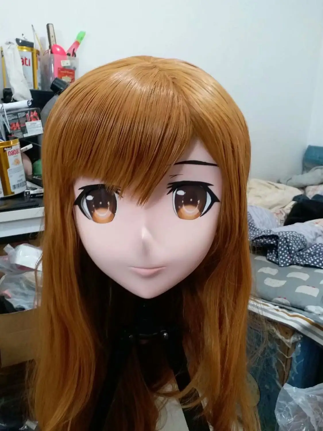 

(Новинка-22) Женская силиконовая маска ручной работы с полной головкой кигуруми косплей маски Трансвестит BJD кукла киг Косплей Аниме