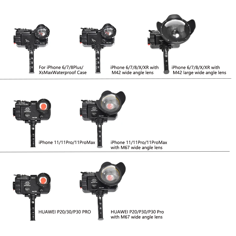 

Seafrogs 40M Waterproof Housing Case for IPhone11/11pro /11pro max Diving Protective Underwater Dive Cover