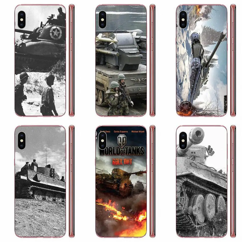 Мягкий телефон с принтом для Samsung Galaxy Note 8 9 10 Pro S4 S5 S6 S7 S8 S9 S10 S11 S11E S20 Edge Plus Ultra World Of Tanks