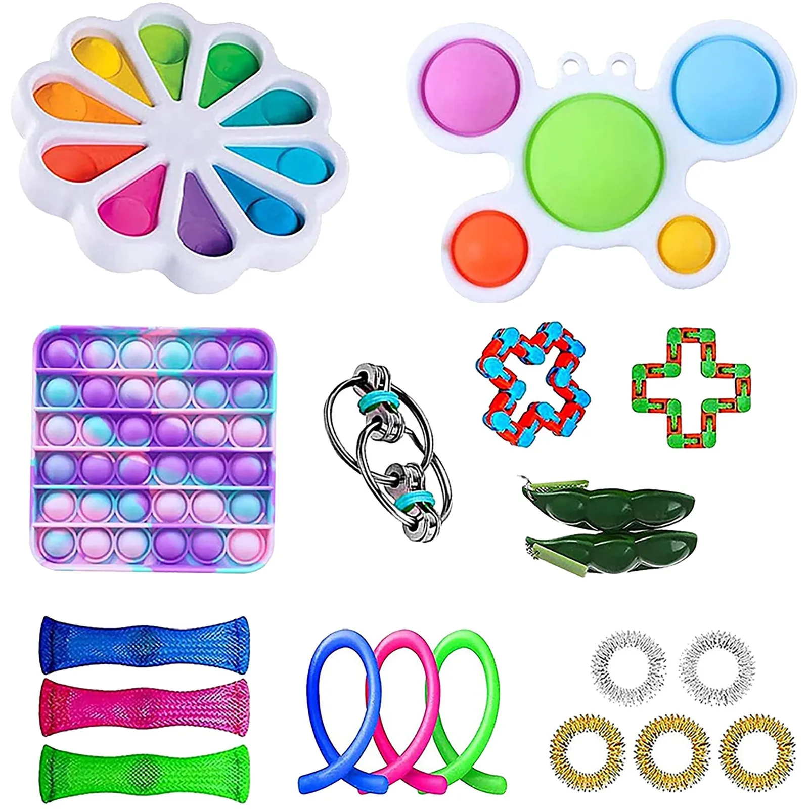 Juguete sensorial antiestr&eacute;s para ni&ntilde;os y adultos, juguete sensorial con burbuja de empuje, antiestr&eacute;s-2