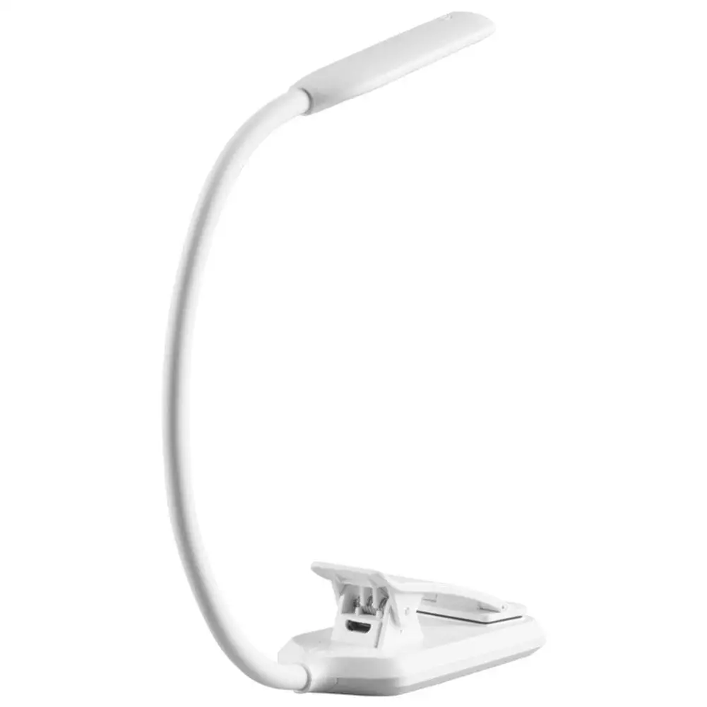 Светодиодный светильник книга с зажимом для чтения глаз зарядка через usb