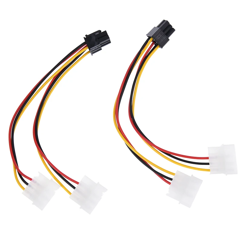 2 предмета в комплекте Графика видеокарта 4Pin для 6Pin 6P 4P передачи PCI-E провода