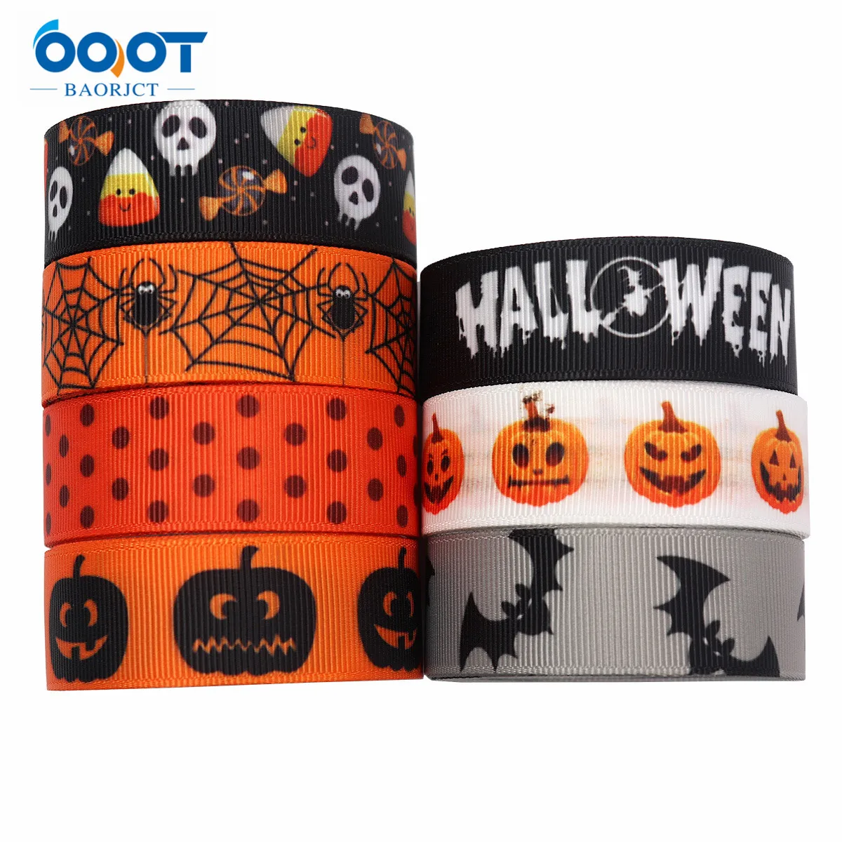 Веревочная лента для Хэллоуина 7/8 дюймов х 5 ярдов мобильный телефон с рисунком