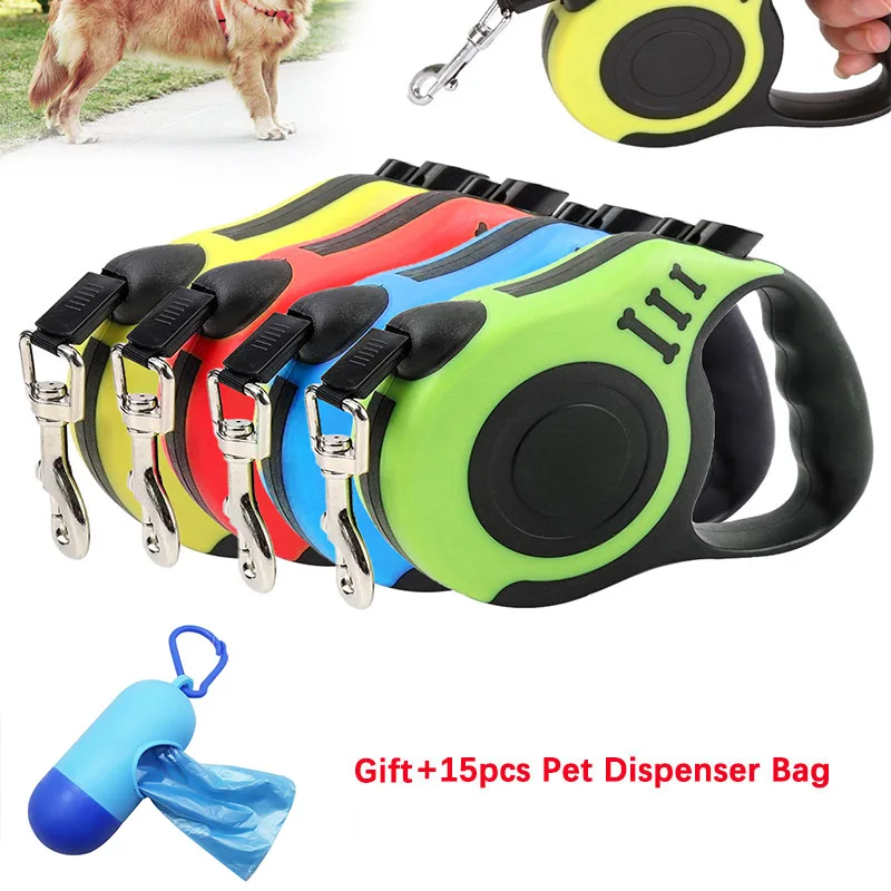 Прочный поводок для собак автоматический Выдвижной Нейлоновый Поводок кошек