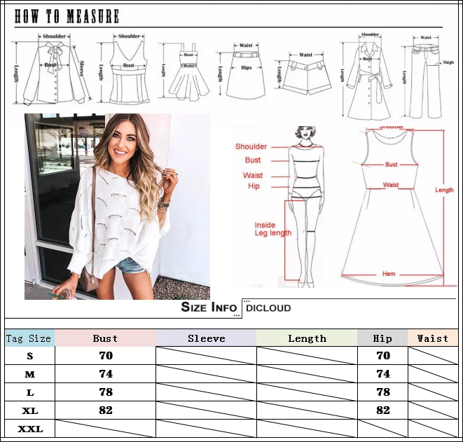 2020 New Women Spring Winter Women's Loose Long Sleeve Hollow-Out Knit Sweater Thin Solid | Женская одежда
