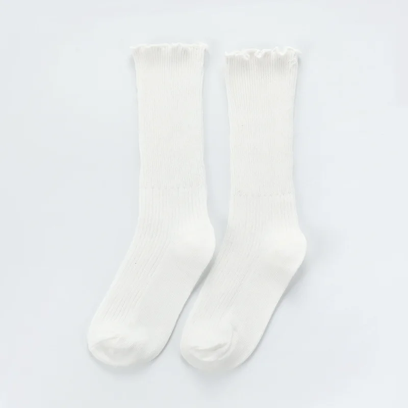 White 2 Хлопковые детские Носки с рисунком для малышей прямые, Skarpetki, гольфы, Meias Infantil, детские носки для девочек, dla dzieci От 0 до 10 лет - Цвет: White 2