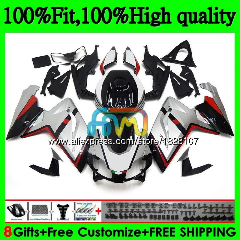 Инъекции для Aprilia RS4 RS-125 RS125 12 серебряный черный 13 14 15 16 62BS.25 RS125R RSV125 RS 125 2012 2013 2014 2015