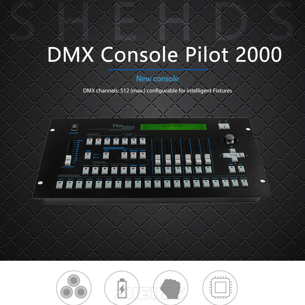SHEHDS DMX консоль Пилот 2000 DMX 512 контроллер сценический эффект света осветительного оборудования 3 Pin отверстие подходит для сцены диджейское световое оборудование