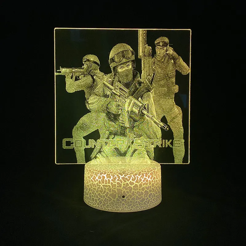 

3D LED Nightlight Picture Lamp Counter Strike Games Figure Smart Phone Control Party/Club/Gaming Room Atmosphere Bedside Gift