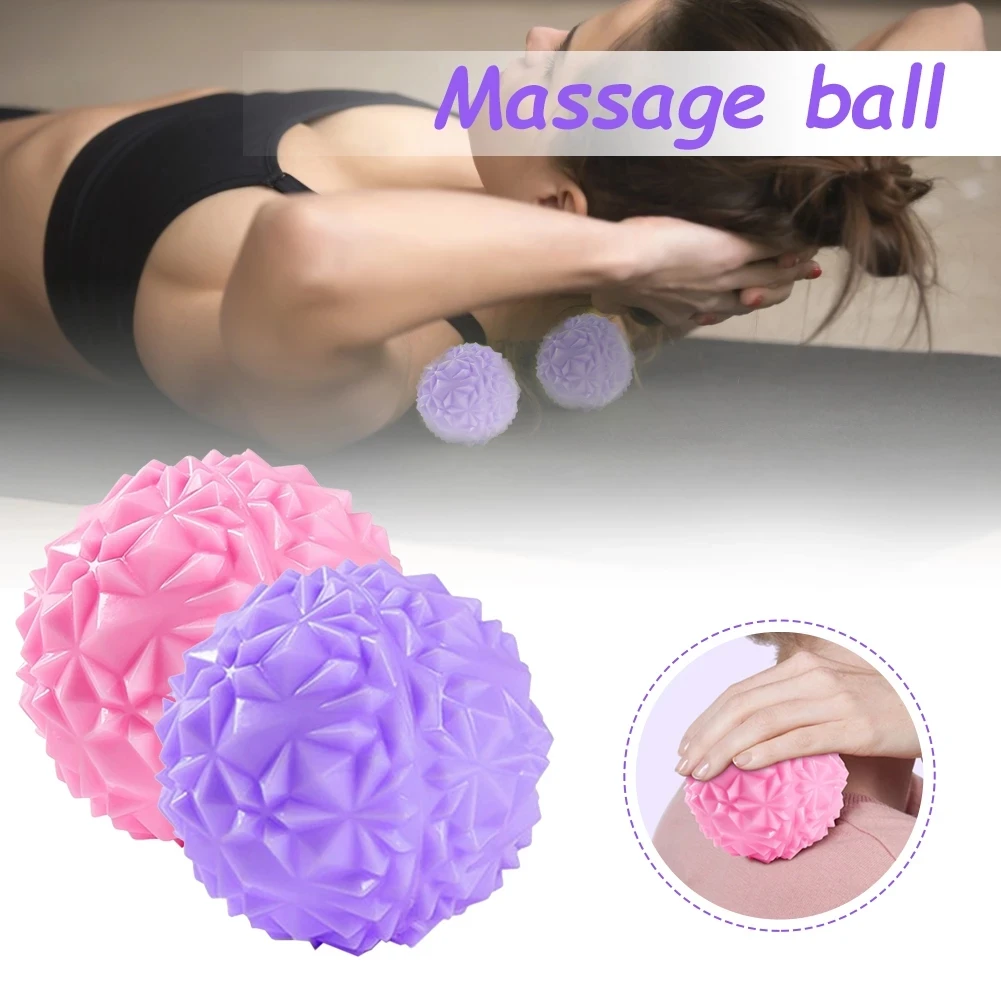 

Spiky Massage Ball Durable PVC Trigger Point Sport Fitness Hand Foot Pain Relief Plantar Fasciitis Reliever 7cm Exercise Balls